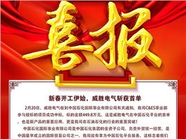 新春開工伊始，威勝電氣斬獲首單